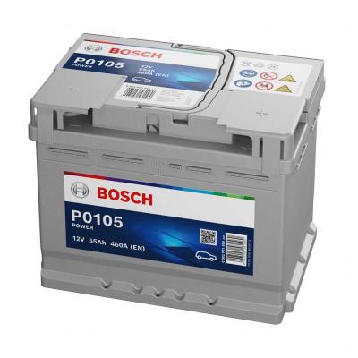 Bosch Power Line P0105 0092P01050 akkumultor, 12V 55Ah 460A J+ EU, magas